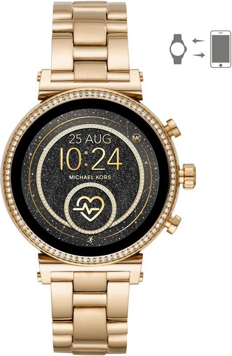 michael kors access sofie touchscreen silver smartwatch|Michael Kors access smartwatch.